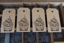 Labels | Homemade cupcake | zwart