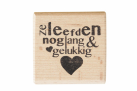 Stempel bruiloft | Ze leefden nog lang en gelukkig