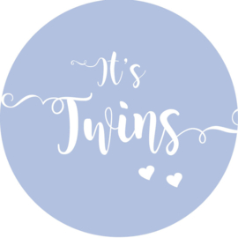 Geboorte sluitzegels | Tweeling | It's twins | baby blauw