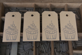 Labels | Homemade cupcake | zilver