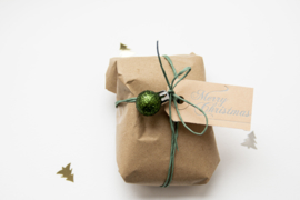 Kerst labels | Merry Christmas | zilver