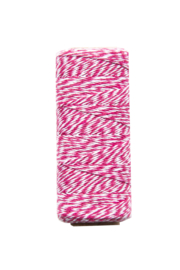 Twine touw | Bakkerstouw | l roze/wit