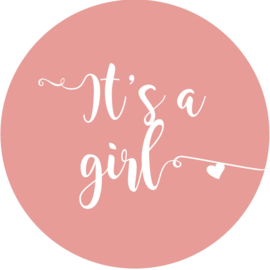 Geboorte sluitzegels | It's a girl | oudroze