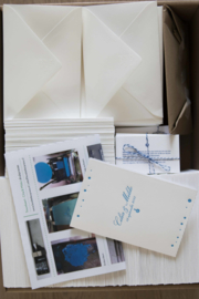 Trouwkaart | letterpress  | 11 x 17 cm | 1 kleur | 'Minimalistisch Handlettering Mildo Cilia' vanaf