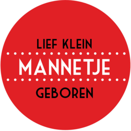 Geboorte sluitzegels | Lief klein mannetje | rood