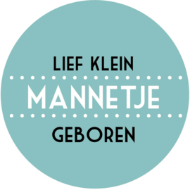 Geboorte sluitzegels | Lief klein mannetje | petrol