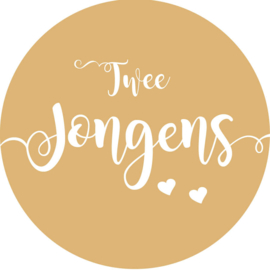 Geboorte sluitzegels | Tweeling | Twee jongens | zand