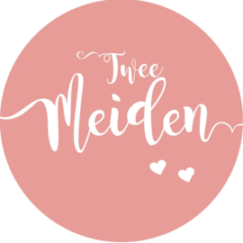 Geboorte sluitzegels | Tweeling | Twee meiden | oudroze