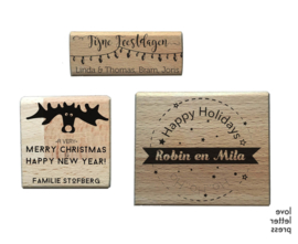 Stempel kerst | Moose | persoonlijke naam