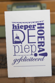 Kaarten set | Hieperdepiep hoera!