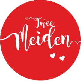 Geboorte sluitzegels | Tweeling | Twee meiden | rood