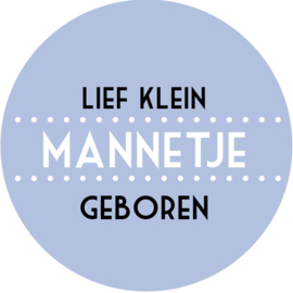 Geboorte sluitzegels | Lief klein mannetje | baby blauw