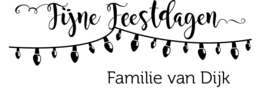 Stempel kerst | Fijne feestdagen| persoonlijke naam