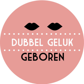 Geboorte sluitzegels | Tweeling | Lippen | oudroze