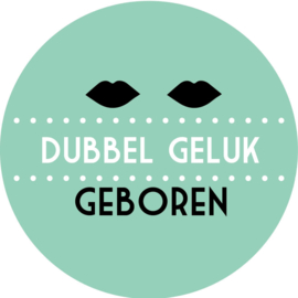 Geboorte sluitzegels | Tweeling | Lippen |  mint