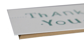 Kaart bedankt | Thank you | smoke green