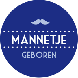 Geboorte sluitzegels | snor mannetje | marine blauw