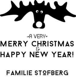 Stempel kerst | Moose | persoonlijke naam