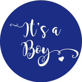 Geboorte sluitzegels | It's a boy | donker blauw