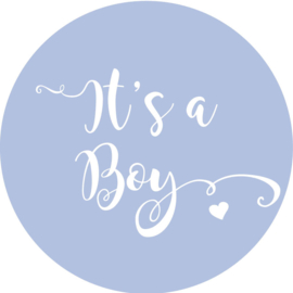 Geboorte sluitzegels | It's a boy | baby blauw