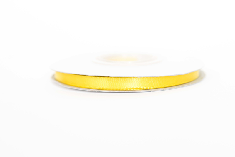 Lint | Satijnlint 6 mm | geel