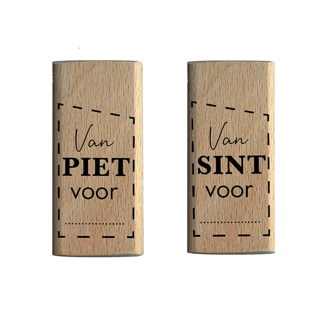 Sinterklaast stempel Sint en Piet Handlettering goedkoop