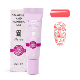 Stamping and Painting Gel No.16 Vivid Coral