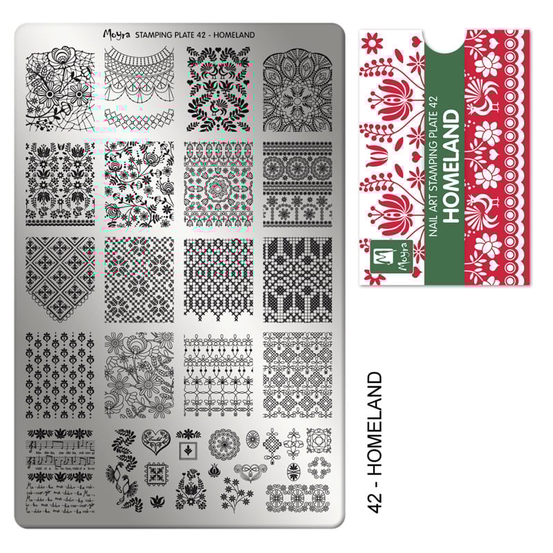 Moyra Stamping Plate 42 Homeland