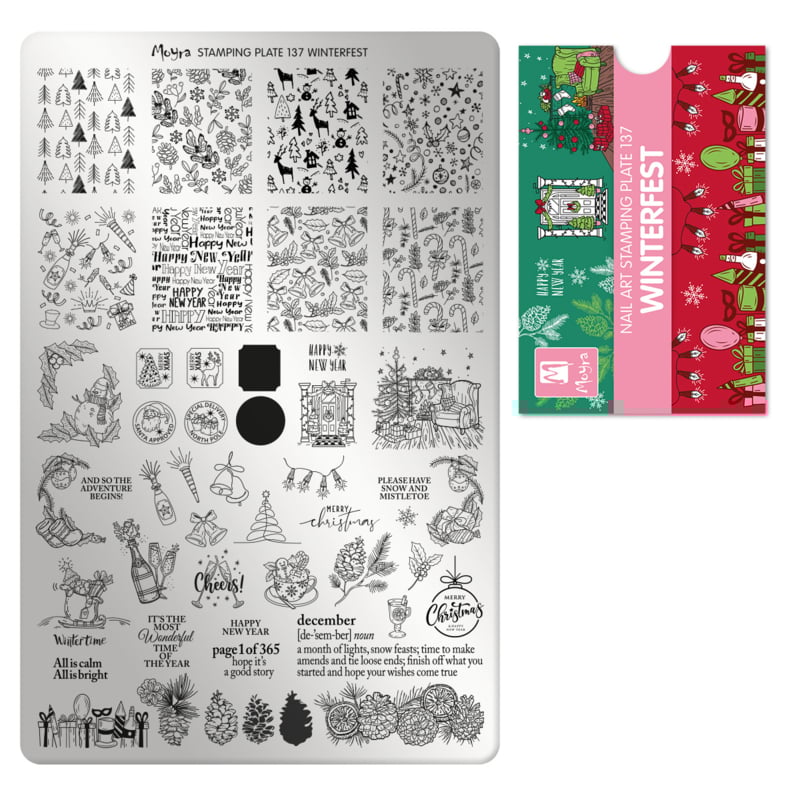 Moyra Stamping Plate 137 Winterfest