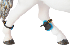 Padded tendon boots from leather only front or back