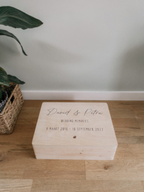 Bewaarboxen || Bruiloft design 2
