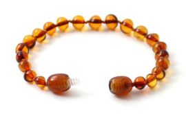 Barnsteen armbandje || Cognac
