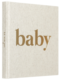 Babyboek || Linnen goudfolie