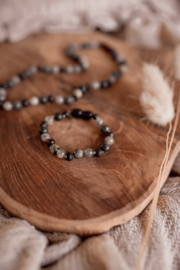 Barnsteen armbandje || Obsidian