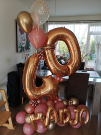boeket 40 met naam