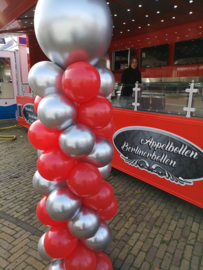 pilaar rood/zilver
