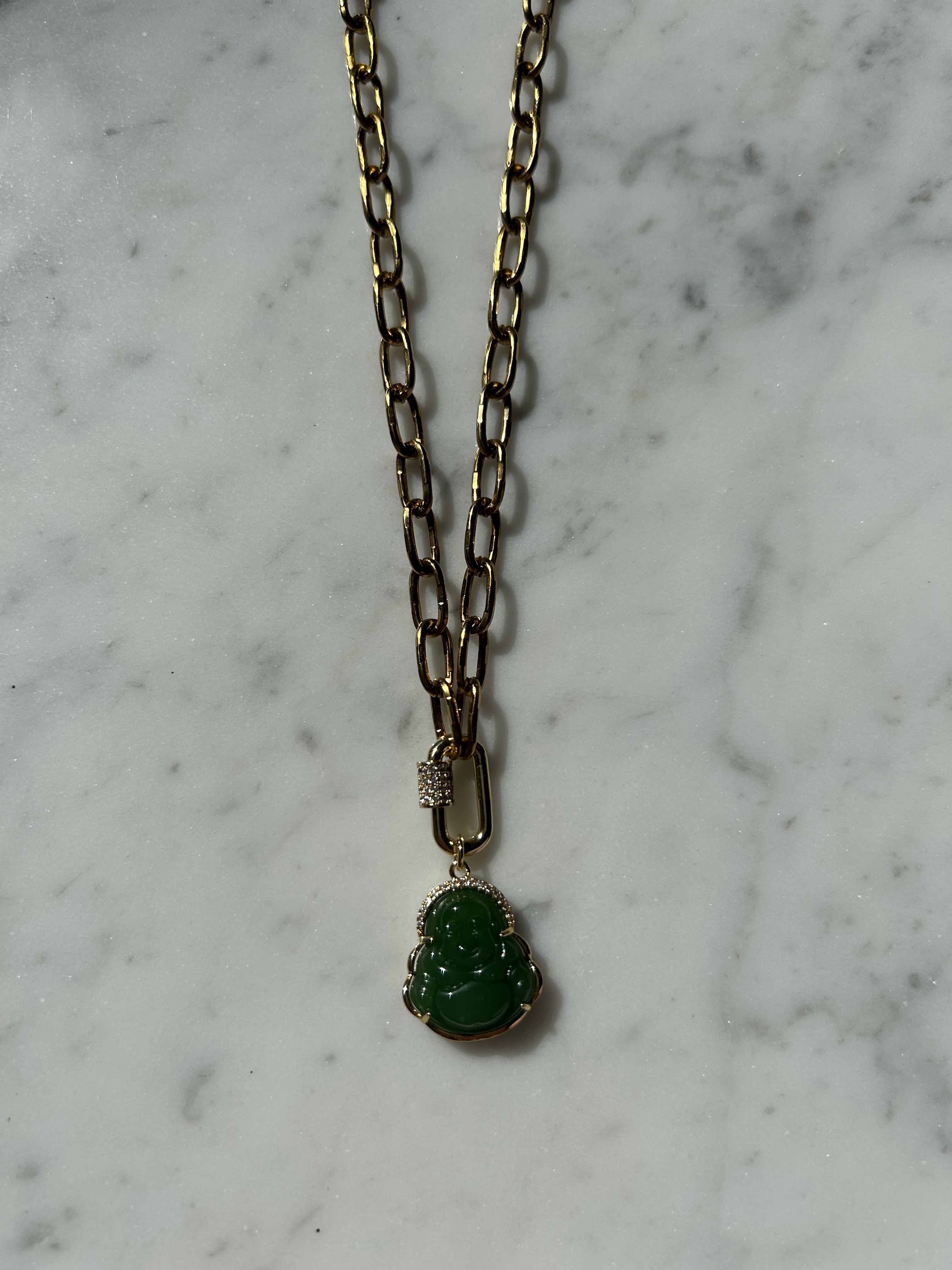 Golden green buddha