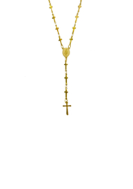 Golden rosary necklace