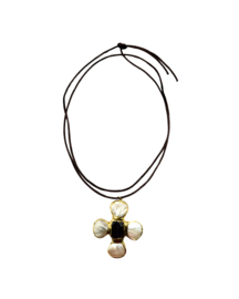 Satin cord cross