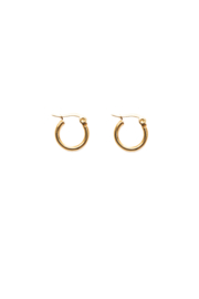 Golden basic hoops (15mm)