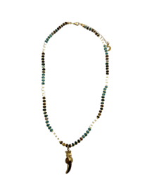Golden fang beads