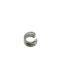 Silver crystal cuff
