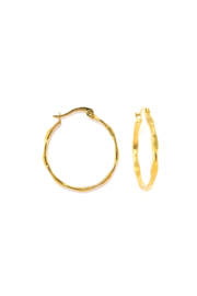 Golden bumpy hoops