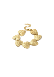 Golden lot of hearts bracelet