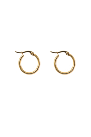 Golden basic hoops (20mm)