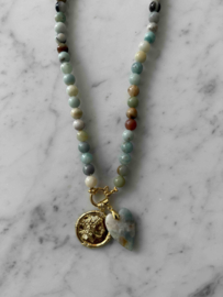 Kralenketting - Amazonite rond