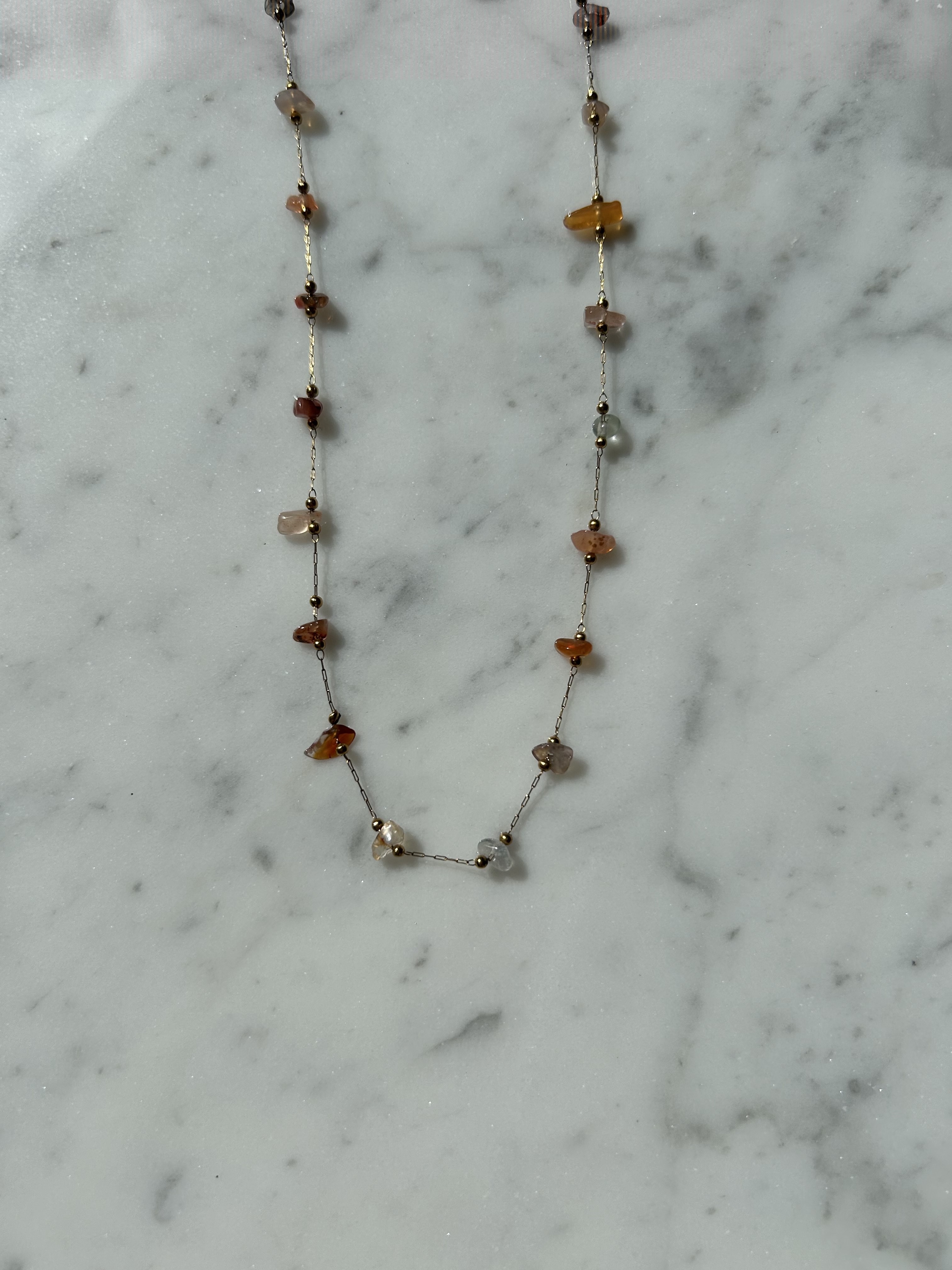 Golden carnelian stones