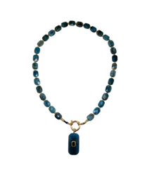Golden blue stone