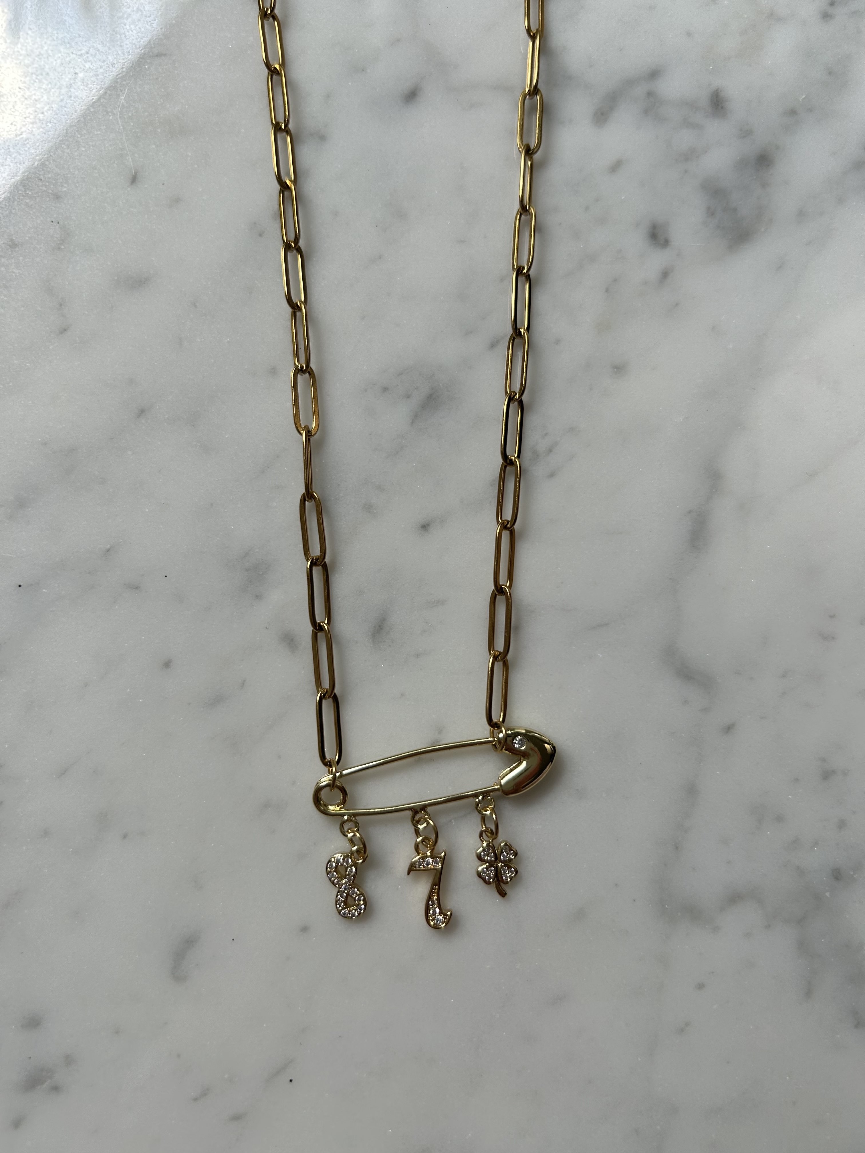 Golden lucky pendants