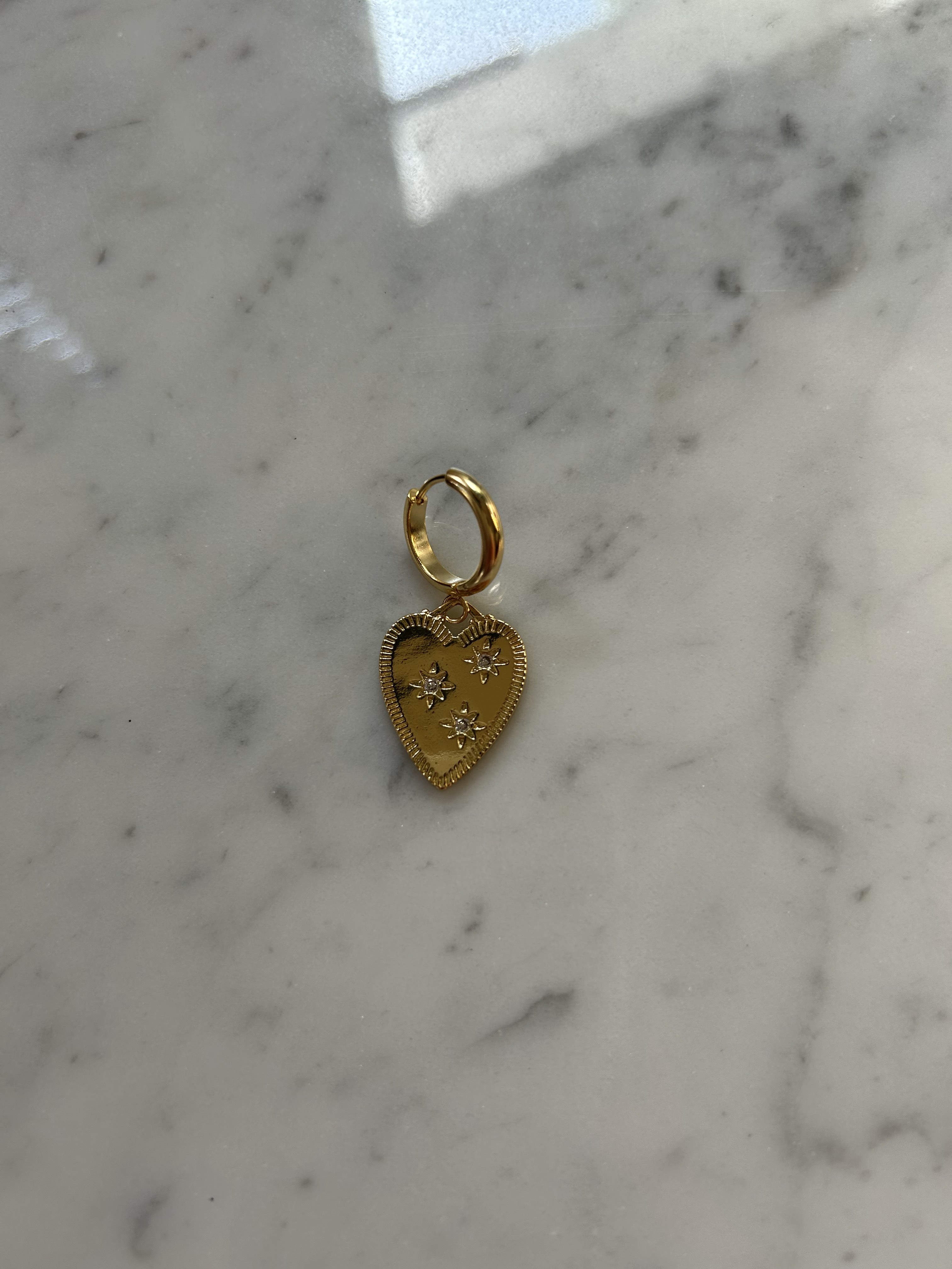 Golden bling big heart